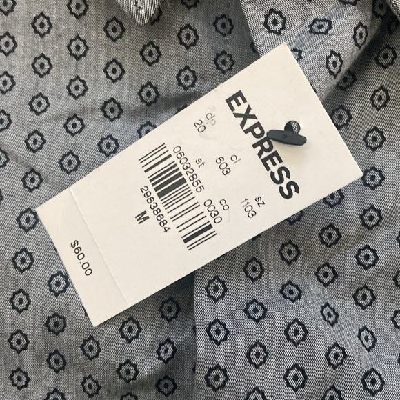 🆕 *NWT* Men’s Express Classic Fit 1MX Dress Shirt - Picture 3 of 4